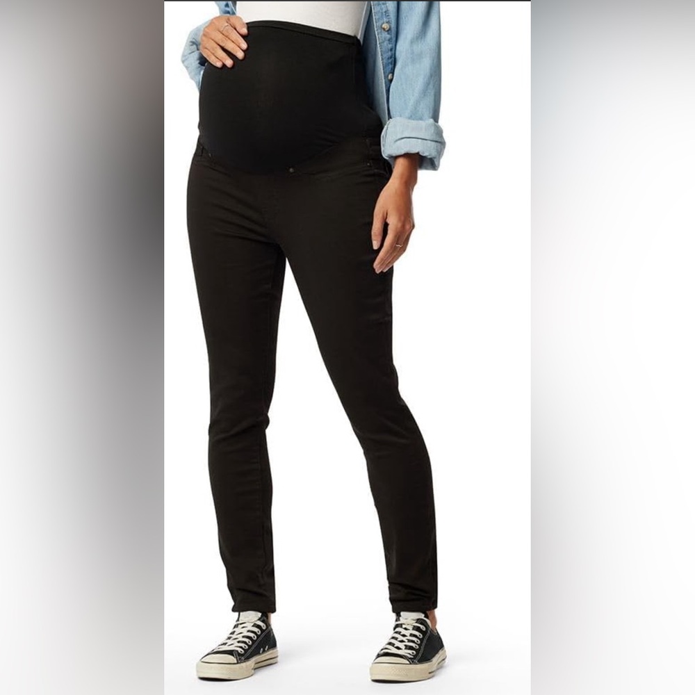 Signature Levi Strauss & Co. Gold Maternity Black Skinny Over the Belly Jean (L)